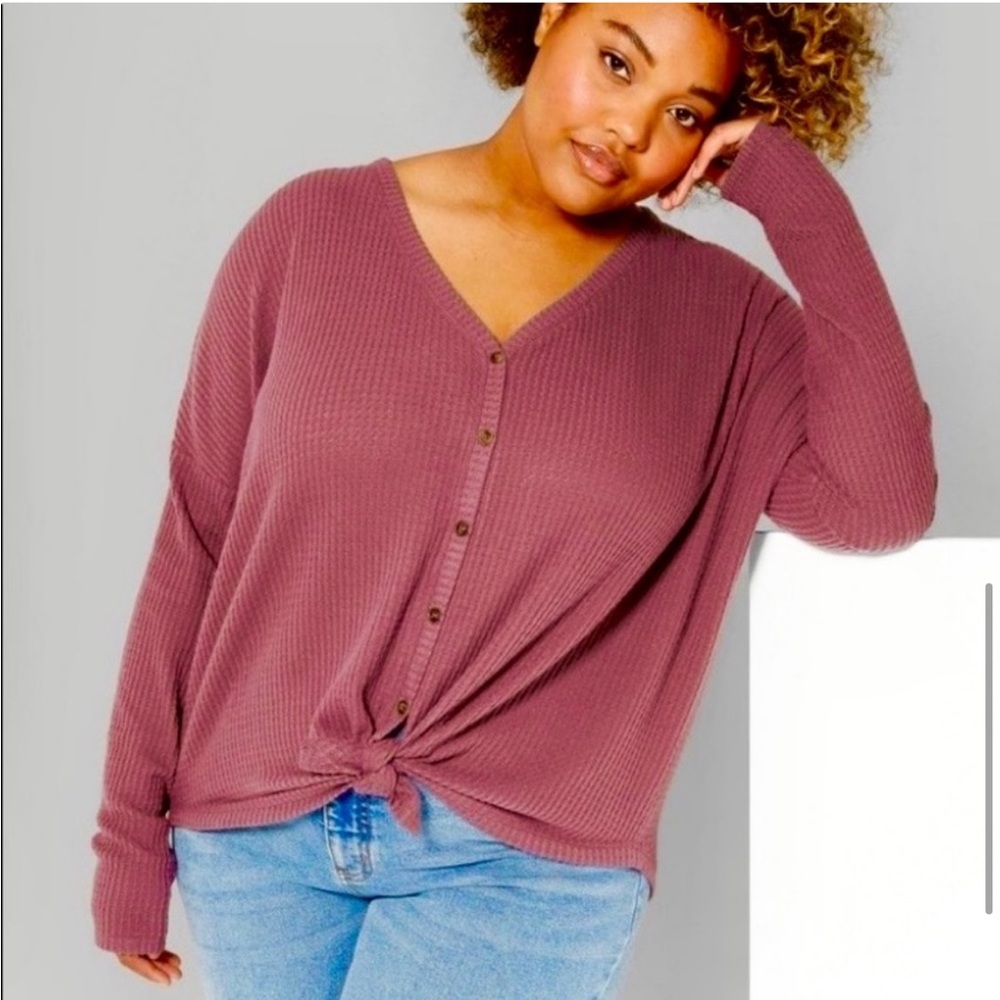 Wild Fable Henley Button Up